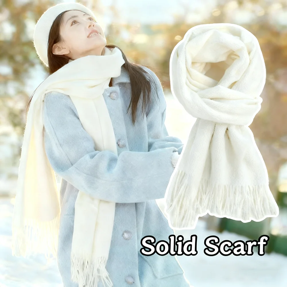 جديد الصلبة الشتاء وشاح امرأة وشاح من الصوف وشاح دافئ المرأة أوشحة شتوية في الهواء الطلق موضة فاخرة شرابات يندبروف الأوشحة