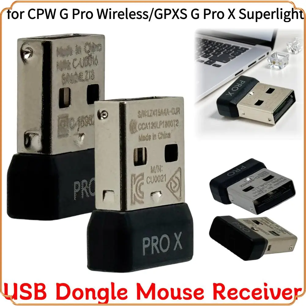 

Mouse Receiver Adapter Replacement 2.4G Wireless Dongle Adapter for Logitech G Pro Wireless/GPro X Superlight Mouse Accessories