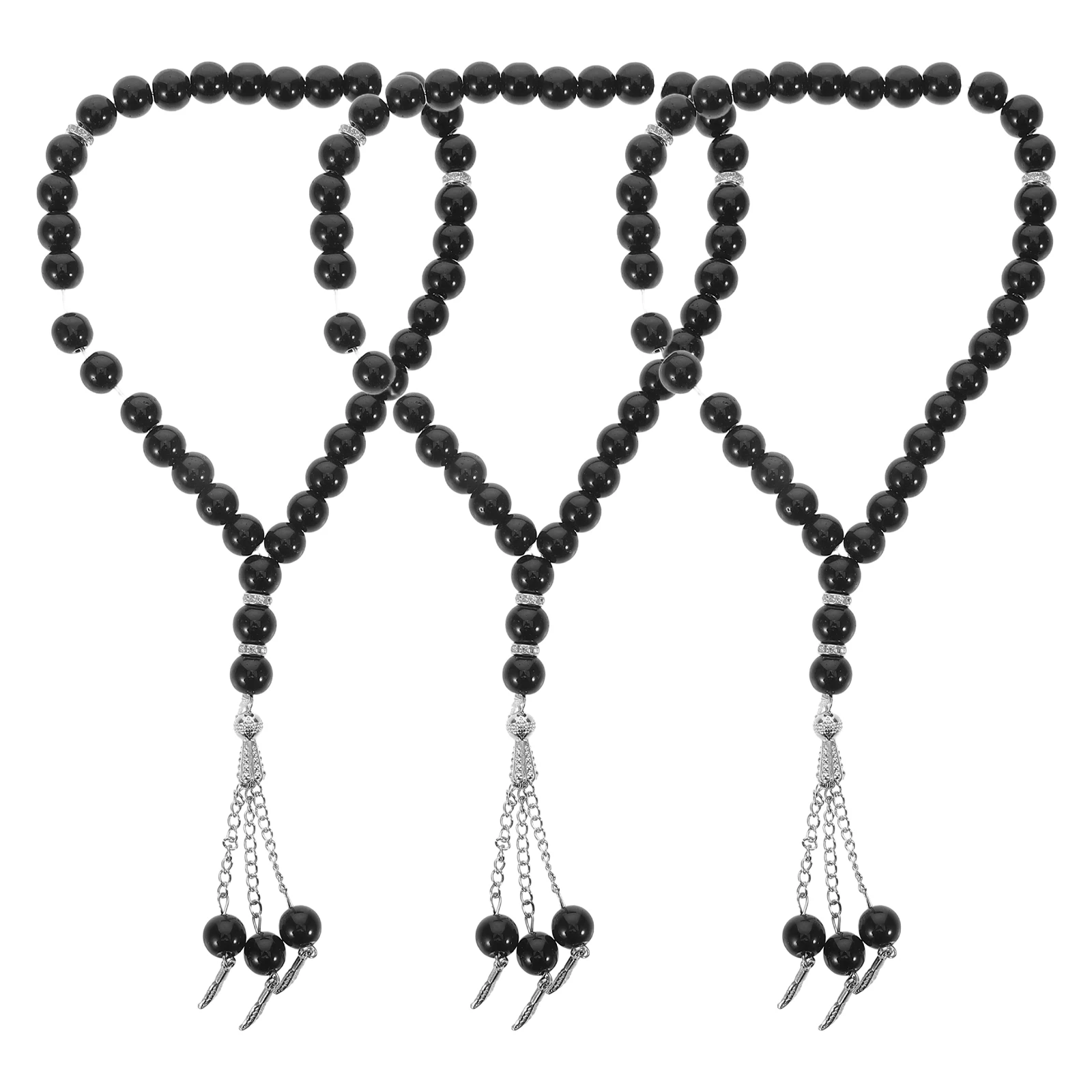 

3pcs Islamic Prayer Beads Handmade Bracelet Portable Mindfulness Spiritual Religious Jewelry Bead Bracelets Muslim Rosary Yoga