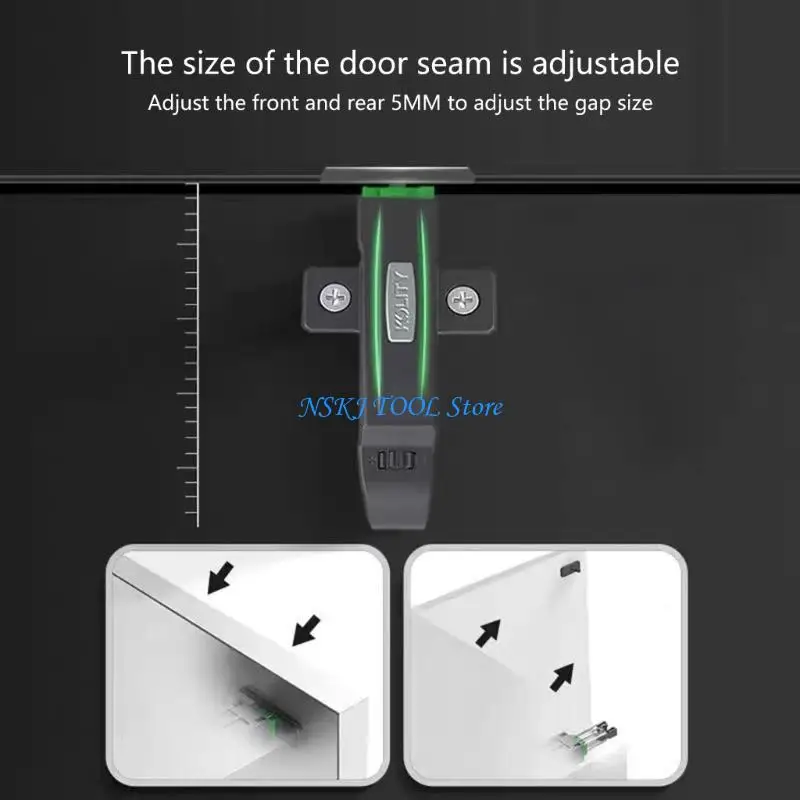 L8RC Cabinet Push Open Latches Touch Latches Bounce Lock Locking Device Push Type Catches Latches Enduring