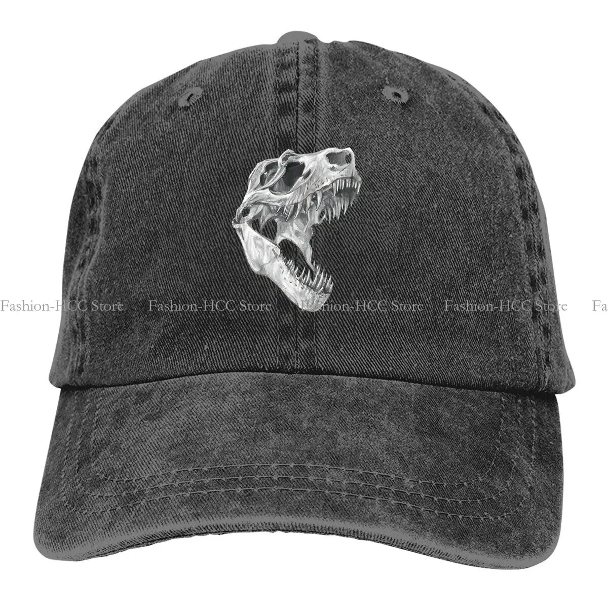 

Skull Baseball Caps Peaked Cap Dinosaur Sun Shade Hats for Men Women