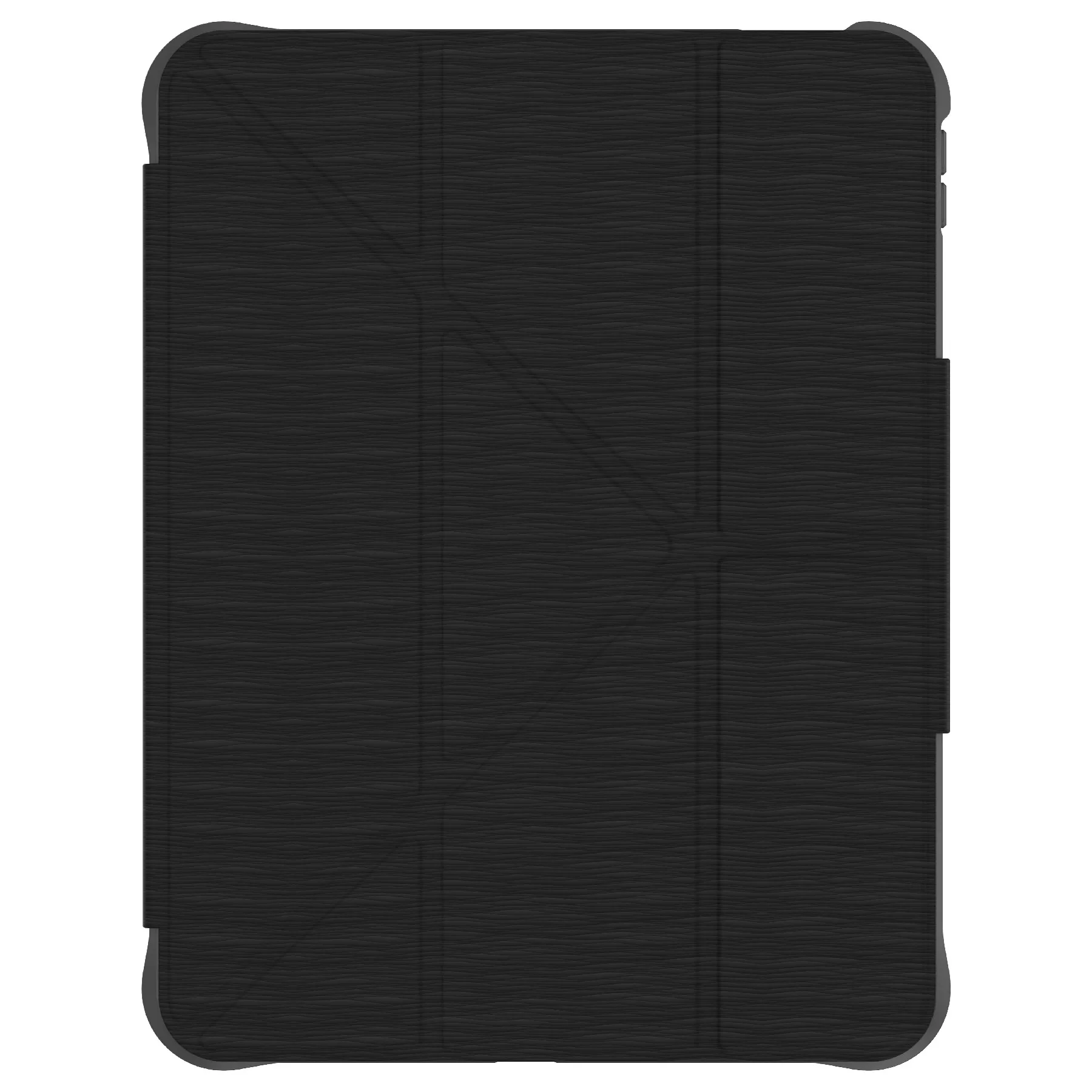 MUTURAL for iPad (2025) / iPad 10.9 (2022) Case Line Texture Leather + PC + TPU Stand Tablet Cover with Pen Slot - Black