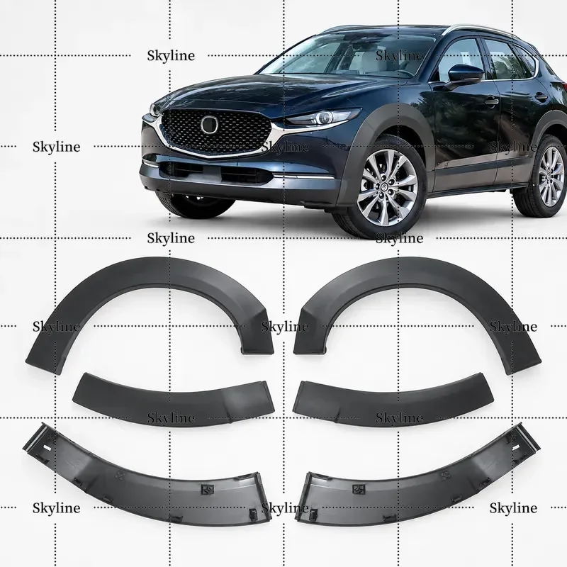 Car Accessories Front Fender Lower Eyebrow Wheel Apron Panels For Mazda CX-30 2019-2025 DM DT ED