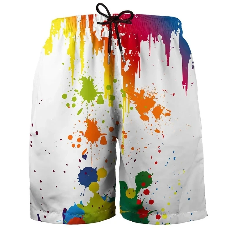 Hawaii Beach Shorts 3D-Druck Surfbrett schnell trocknende Pflanzen für Männer Mode Bade bekleidung Badeanzug Sommer schwimmen Hip Hop Hosen