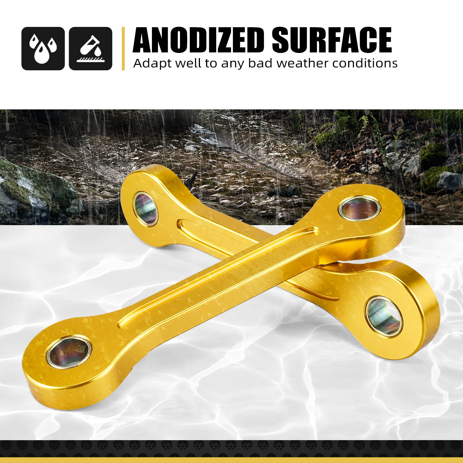 NICECNC Per Suzuki DRZ400S 2000-2024 Kit Collegamenti di Abbassamento DRZ400E DRZ400SM DRZ400 ES SM 00-24 Kawasaki KLX400 KLX 400 2000-2019