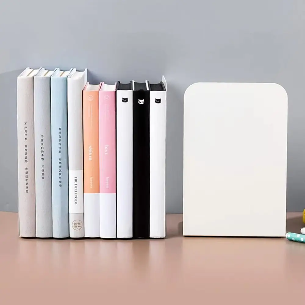 Durable Metal Metal Book Holder Non-slip Design Anti-slip Design Book Stand Large Size Thickened Books L-shaped Bookends