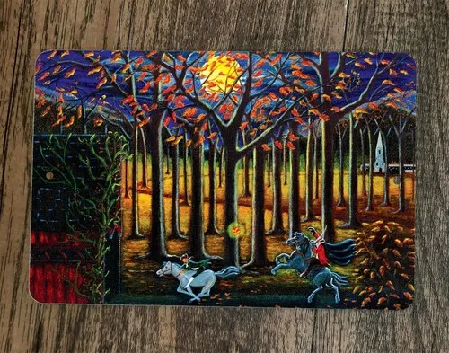 Headless Horseman Art #2 Halloween Horror  Metal Wall Sign