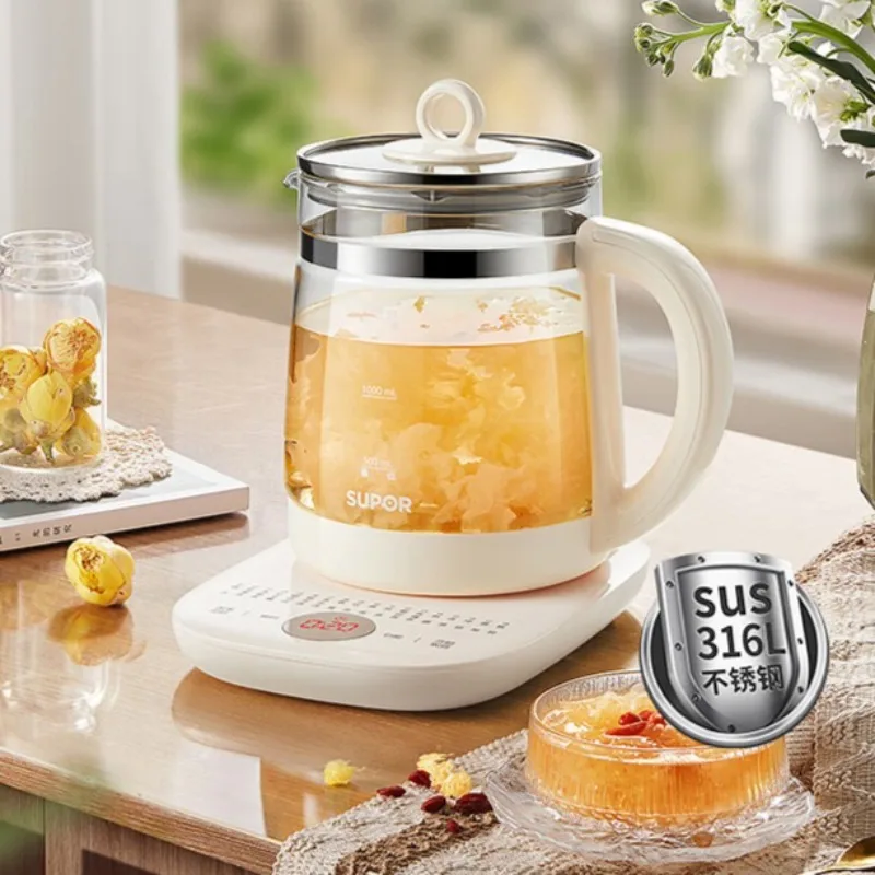 SUPOR 316L Stainless Steel 1.5L Tea Pot, Constant Temperature Electric Kettle with Heat Preservation