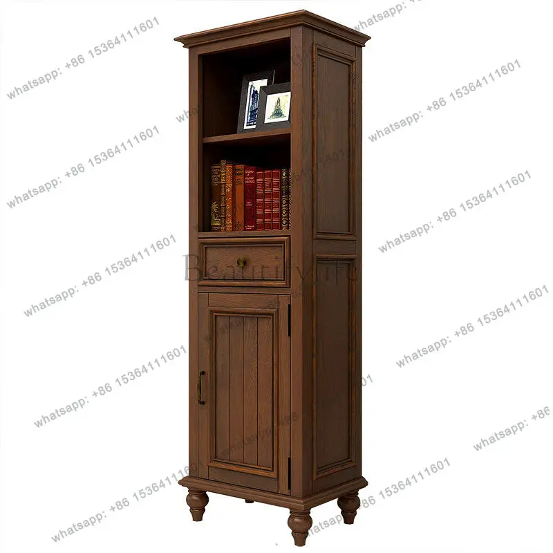 American country all-solid wood single door wine cabinet modern simple wine cabinet for home use
