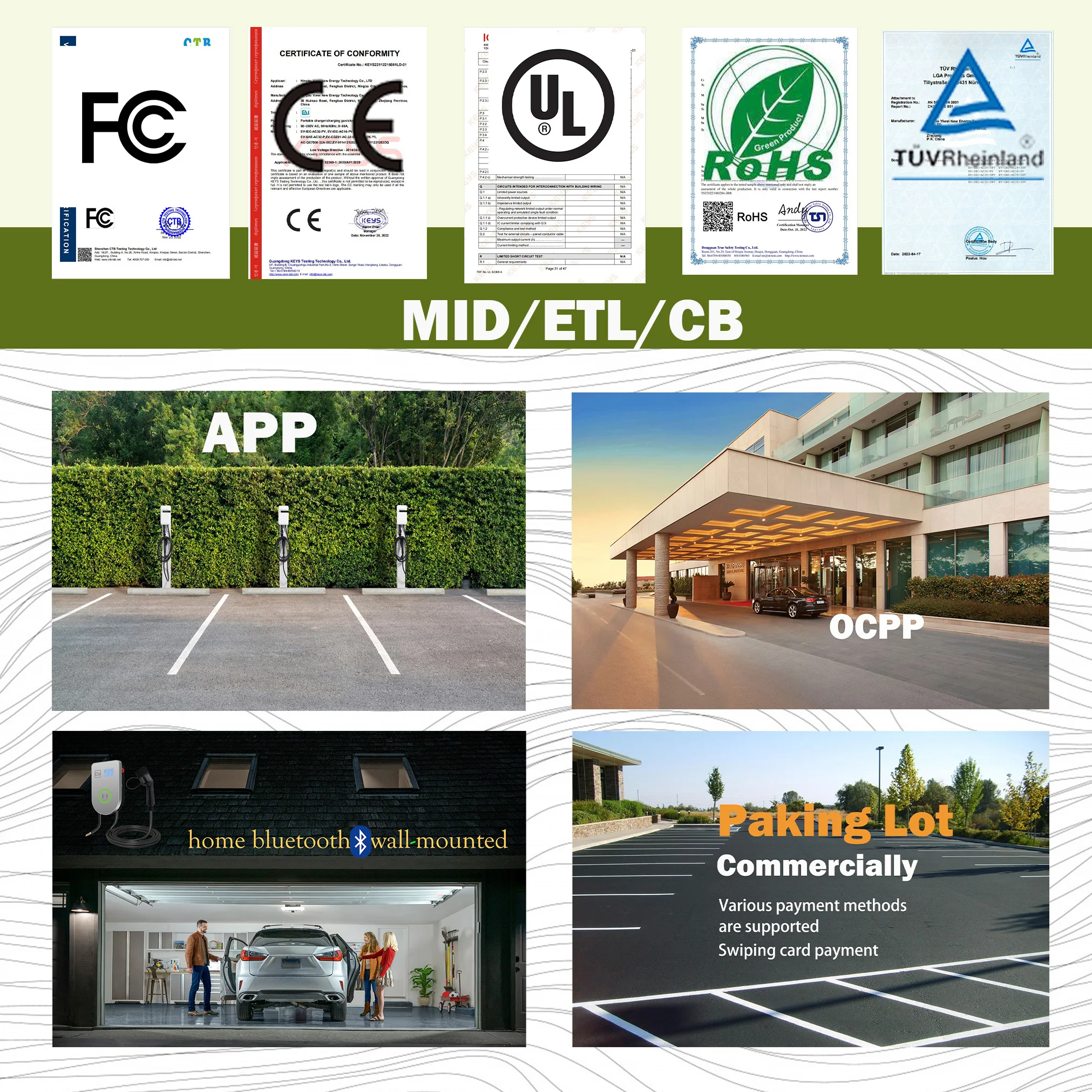 Swiping Card Manufacturer OEM AC 22kW EV Charger OCPP 1.6J EV charge 32A with Payment System for commercial