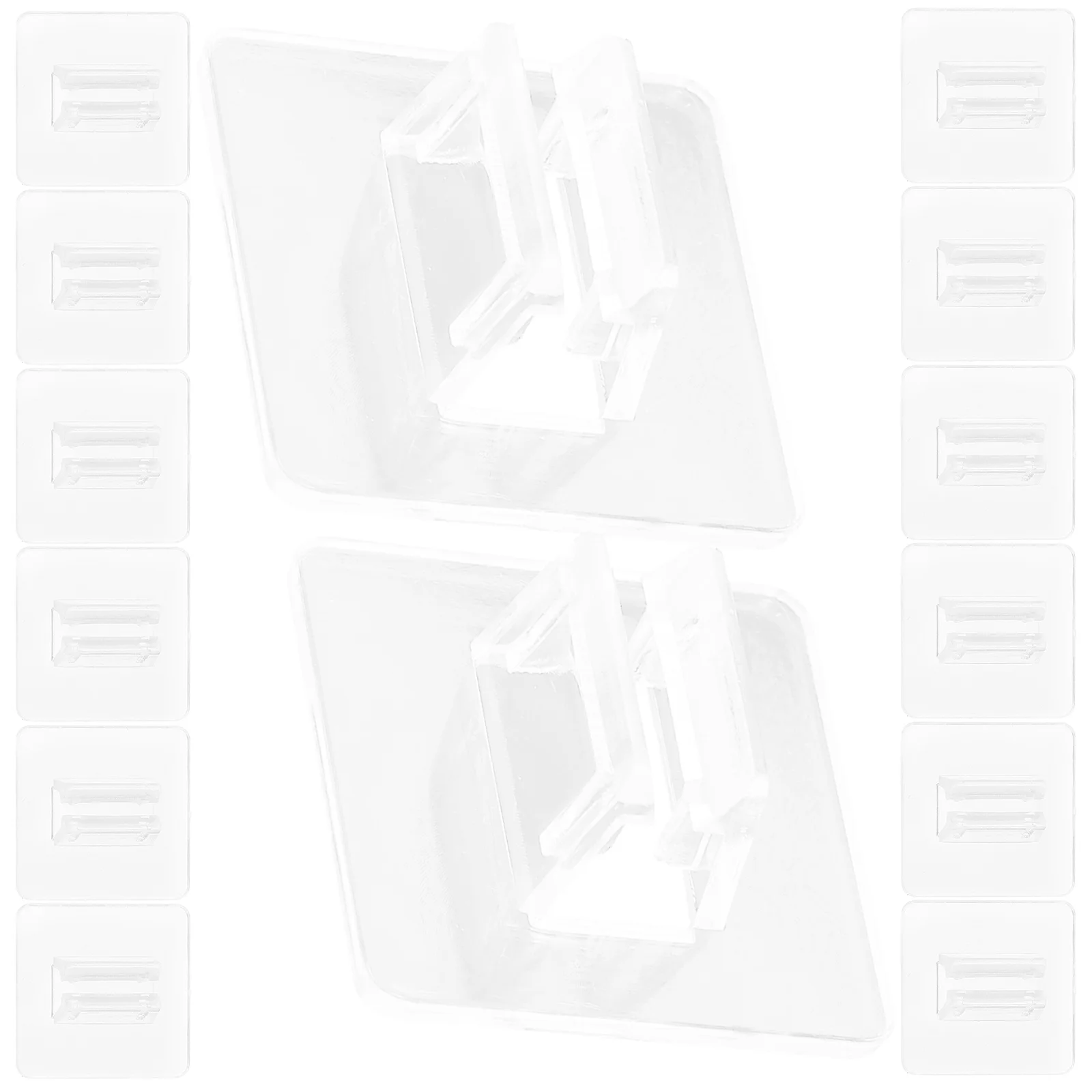 

50 Pcs Card Clip Board Game Accessories Display Holder Holders Cards Desktop for Plastic Organiser