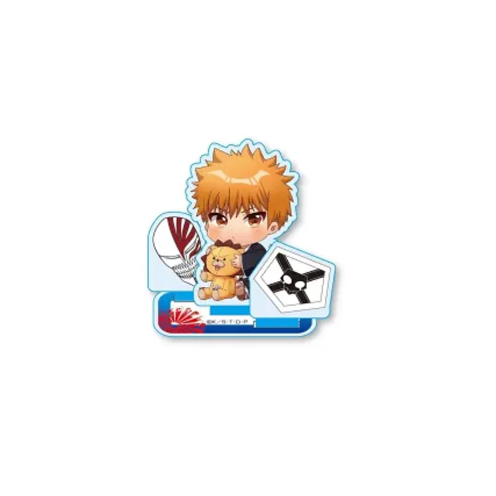 Anime BLEACH Thousand Year Blood War Ichigo Rukia Hug 10CM Double Sided Acrylic Stand Keychain Anime Stand Desktop Decor Gift