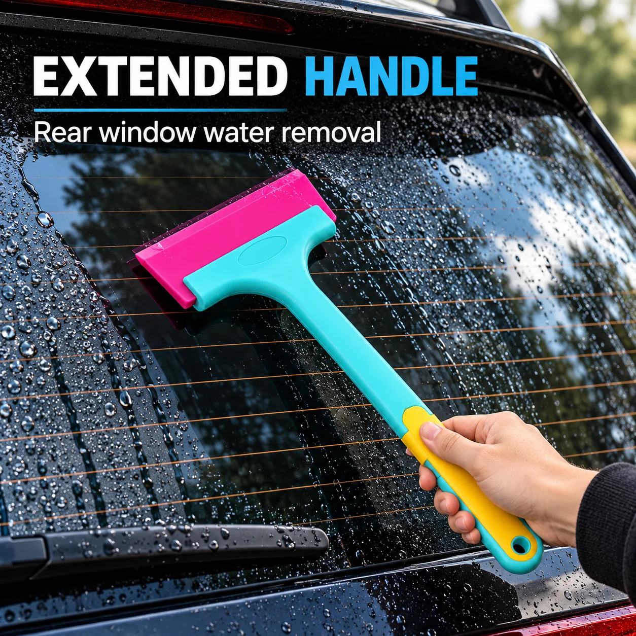 32cm Long Car Windshield Cleaning Squeegee Water Wiper Window Tint Tendon Scraper for Mirror Glass Car Wash Accessories