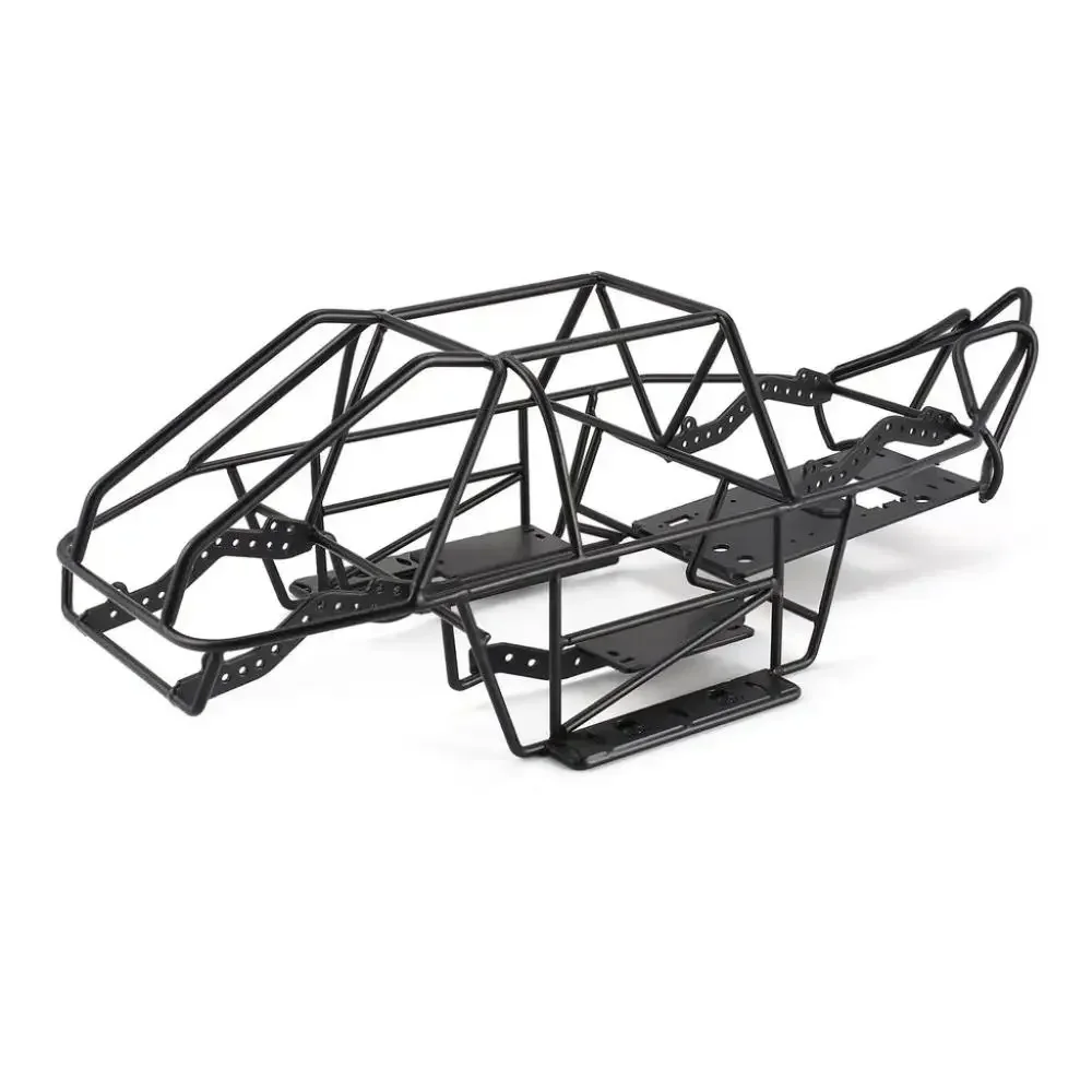 Gaiola de rolo de corpo de metal com estrutura de tubo completo para caminhão rastreador 1/10 RC Axial SCX10 II 90046 90047