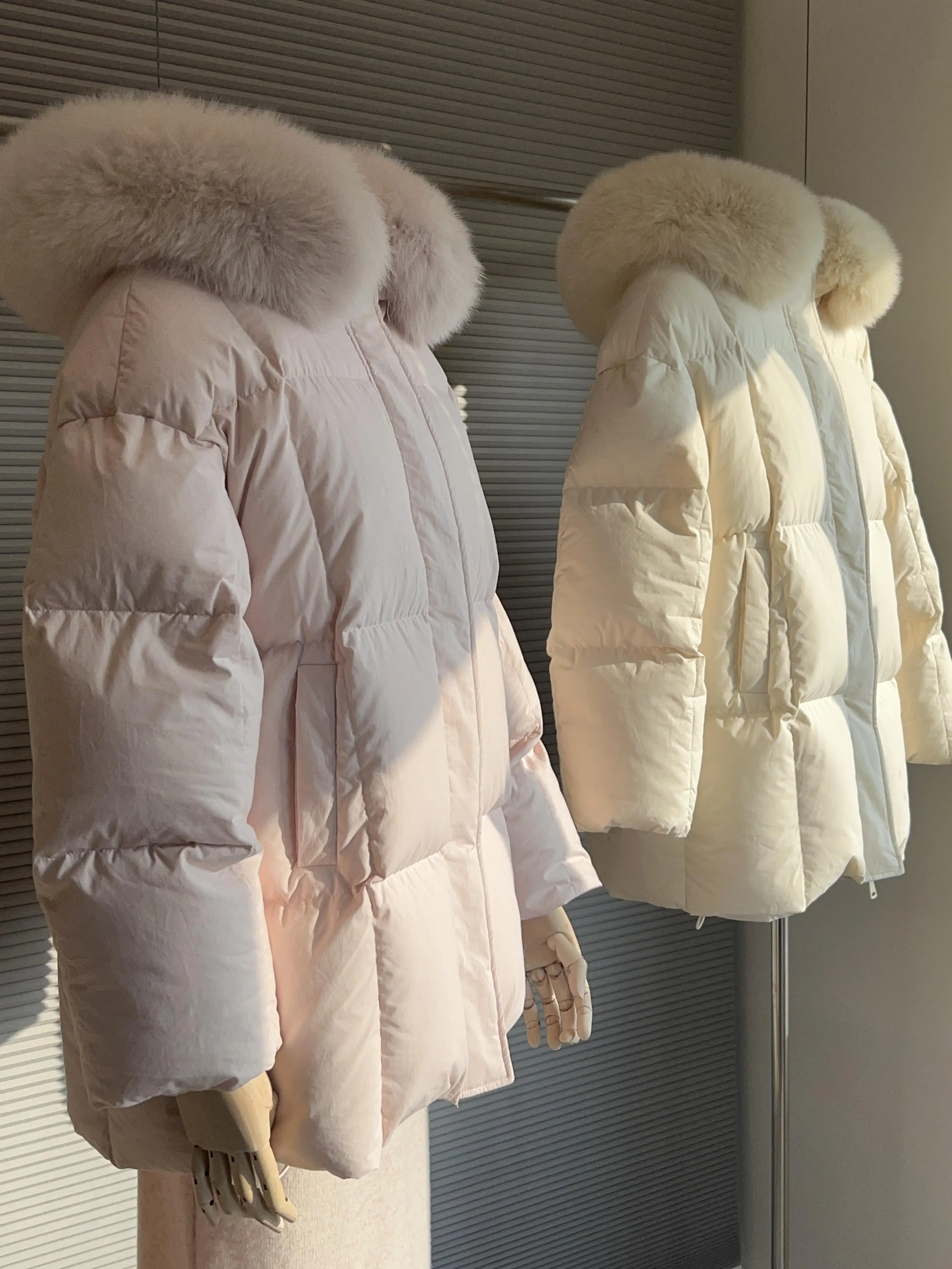 Winter Korean Chic Plus Size Hooded Faux Fur Puffer Parka Women Cropped Oversized Loose Fit Thick Warm Coat Casual Daily Wear