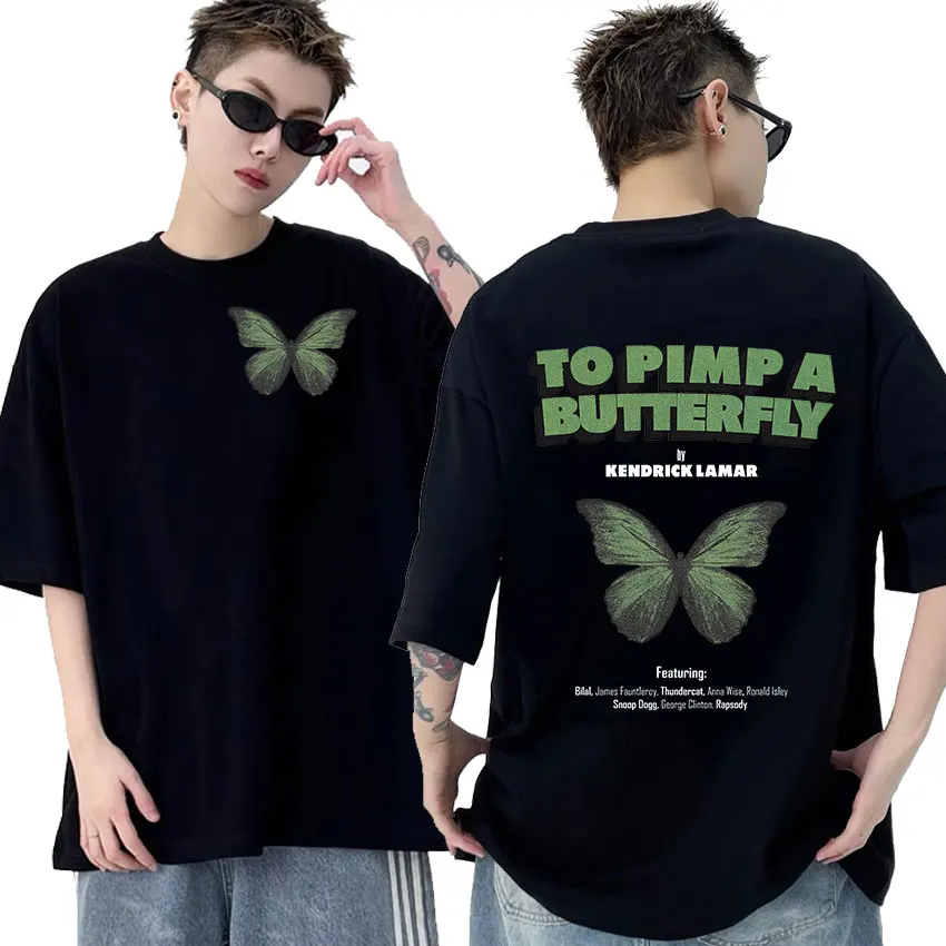 

Футболка Мужская/Женская хлопковая с принтом «To Pimp A Butterfly»