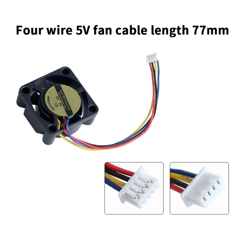 For X1 Hotend Cooling Fan 2510 Double Bearing Brushless Fan 15000rpm 5V Fan 25x25x10mm Cooling Fan for X1 3D Printer D5QC