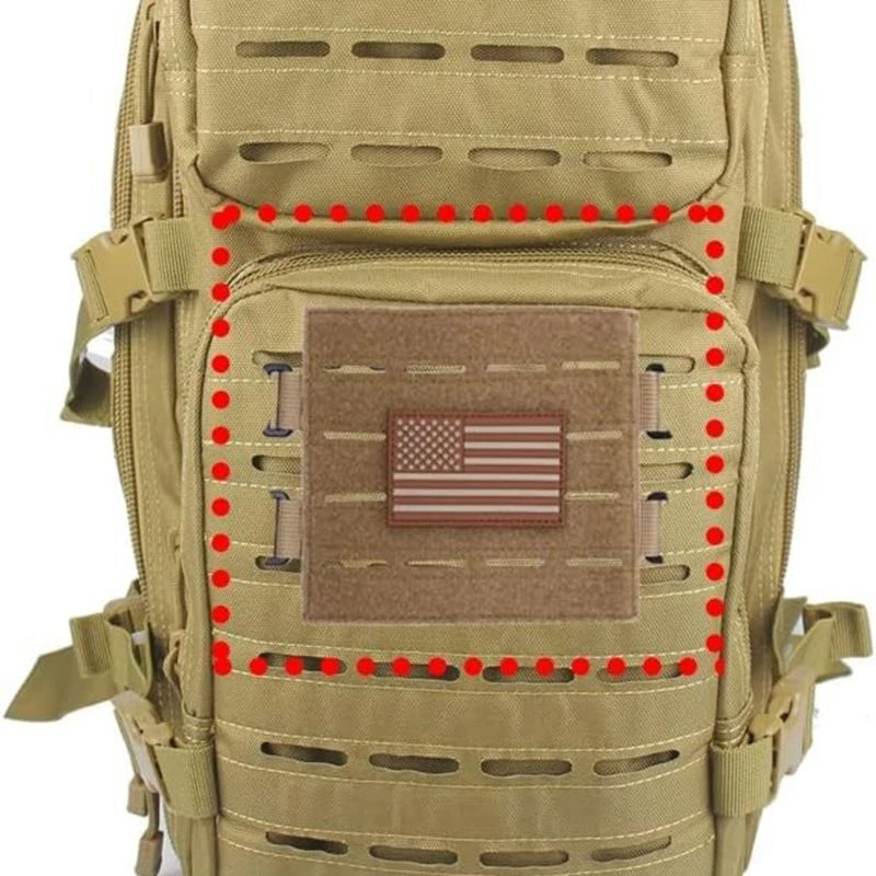 Q39E Large Molles Patches Panel 7 inch Patches Board Hook and Looped Display Holder Tacticals Patches Board