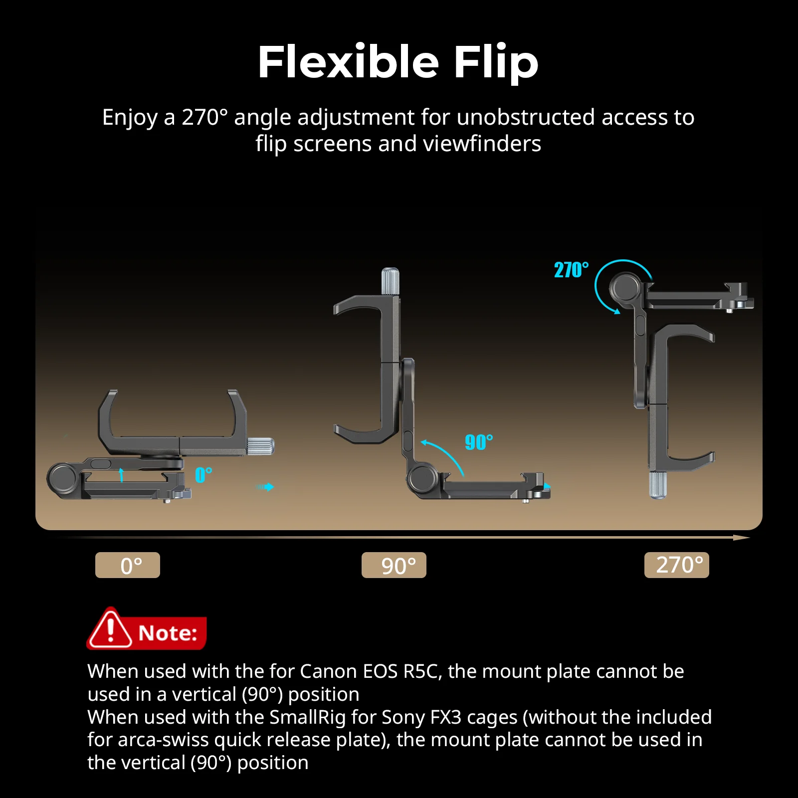 Kit de placa de montaje SmallRig Power Banks para cámaras sin espejo, con placa de liberación rápida para Arca-Swiss, ajustable -4695