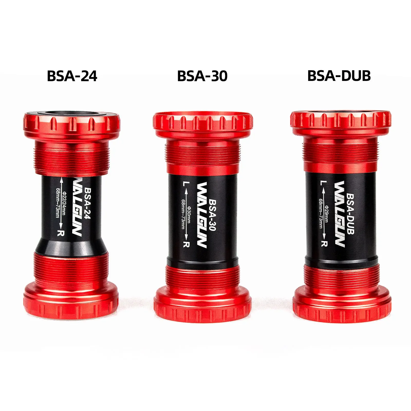 BSA Threaded Bike Bottom Bracket Ceramic BB BSA24 BSA30 BSA29 English for MTB Road Bikes 24mm 30mm 29mm Shell Bicycle Crank