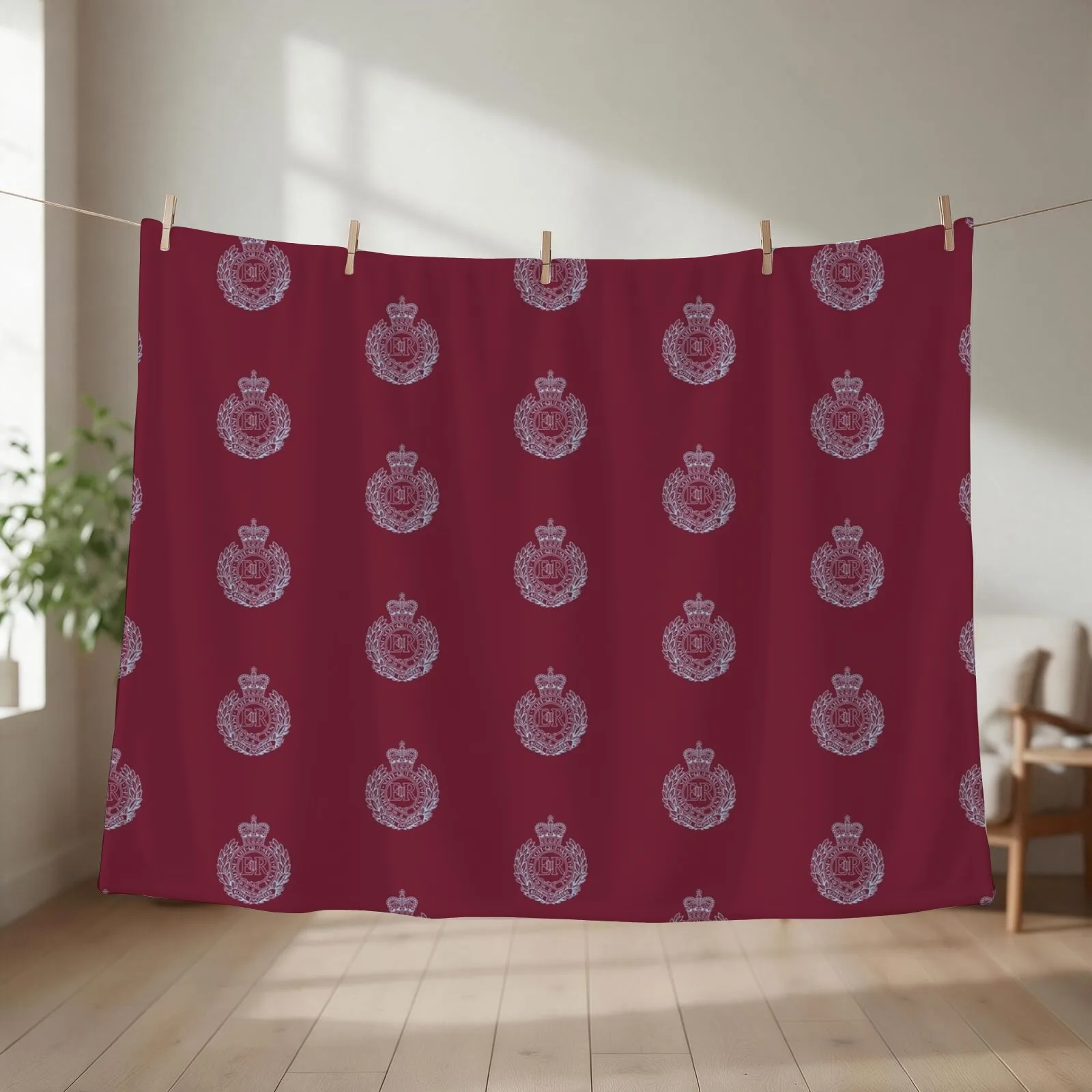 Royal Engineers Cap Badge - Airborne Throw Blanket Sofa Decorative Sofa Summer Loose Blankets