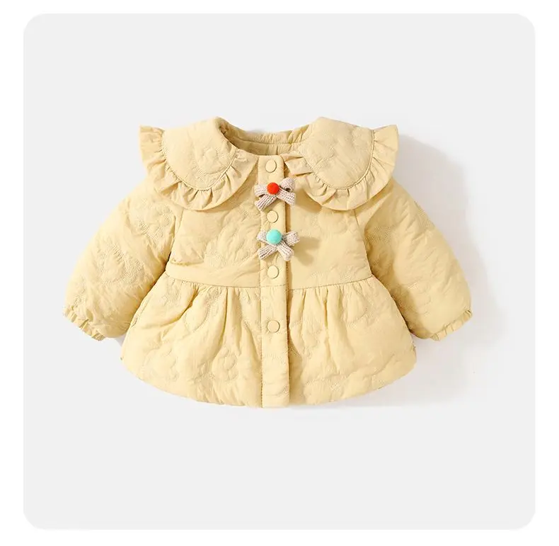 Girls Cotton Coat Winter 2026 New Baby Stylish Fleece Quilted Young Kids Cotton Coat Winter Kids Jacket
