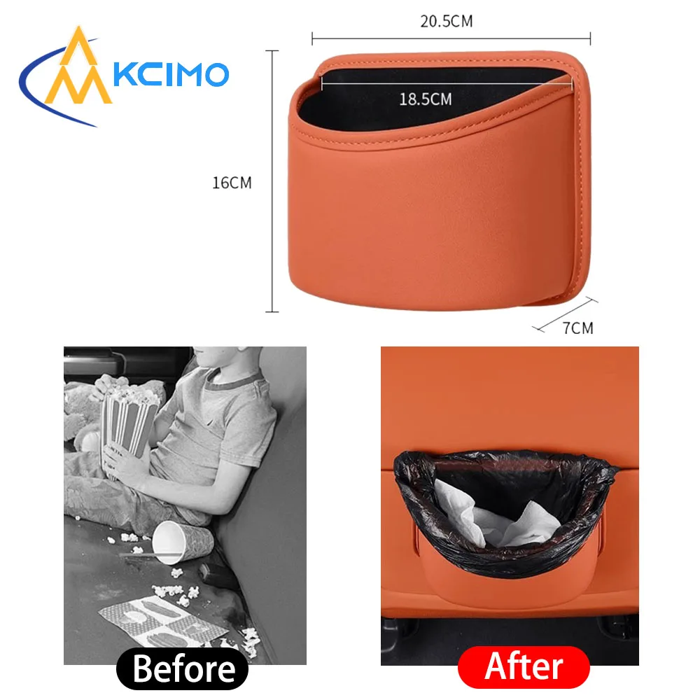 

Universal Car Multi-functional Storage Trash PU Leather Car Door Side Storage Box Car Interior Storage Automotive accessories