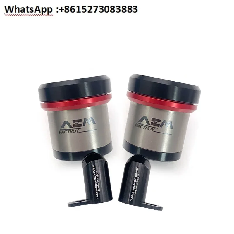 كوب زيت AEM من سبائك التيتانيوم المتكاملة لوعاء زيت Brembo RCS/CC المباشر لمضخة الضغط AEM #1