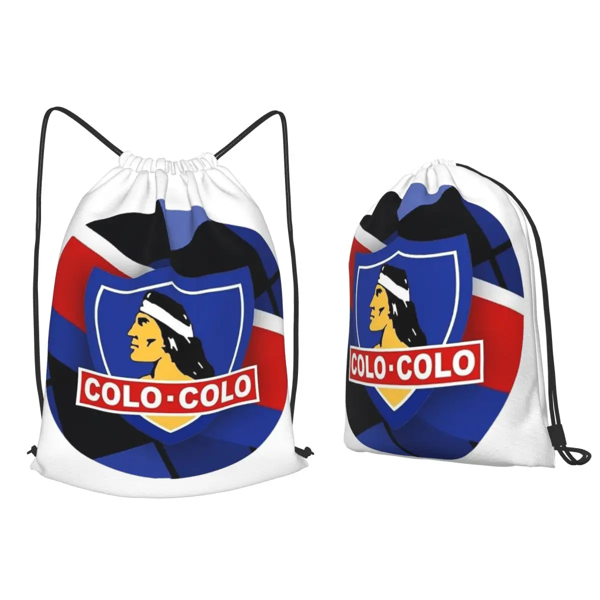 Golden Colo-Colo Campeon DE Chile Backpacks Casual Drawstring Bags Sports Bag Book Bags for Man Woman School