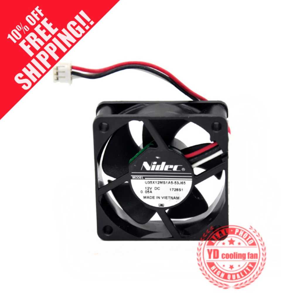 

NEW NIDEC U35X12MS1A5-53J65 3515 12V 0.05A 3.5CM silence cooling fan