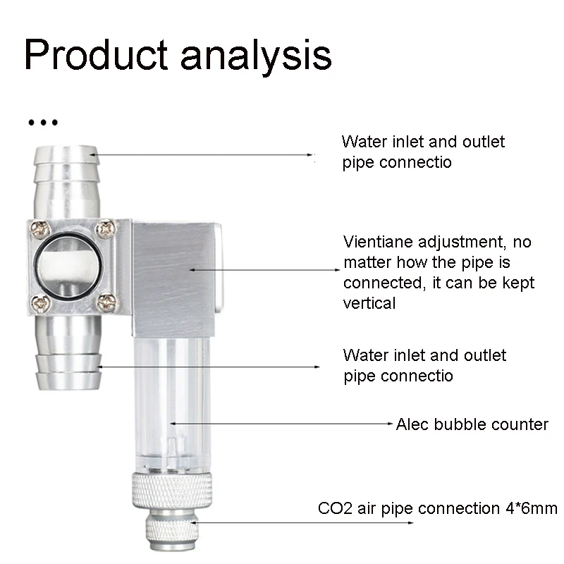 Fish Tank External Reactor Carbon Dioxide Diffuser Aquarium Bubble Manufacturing Machine