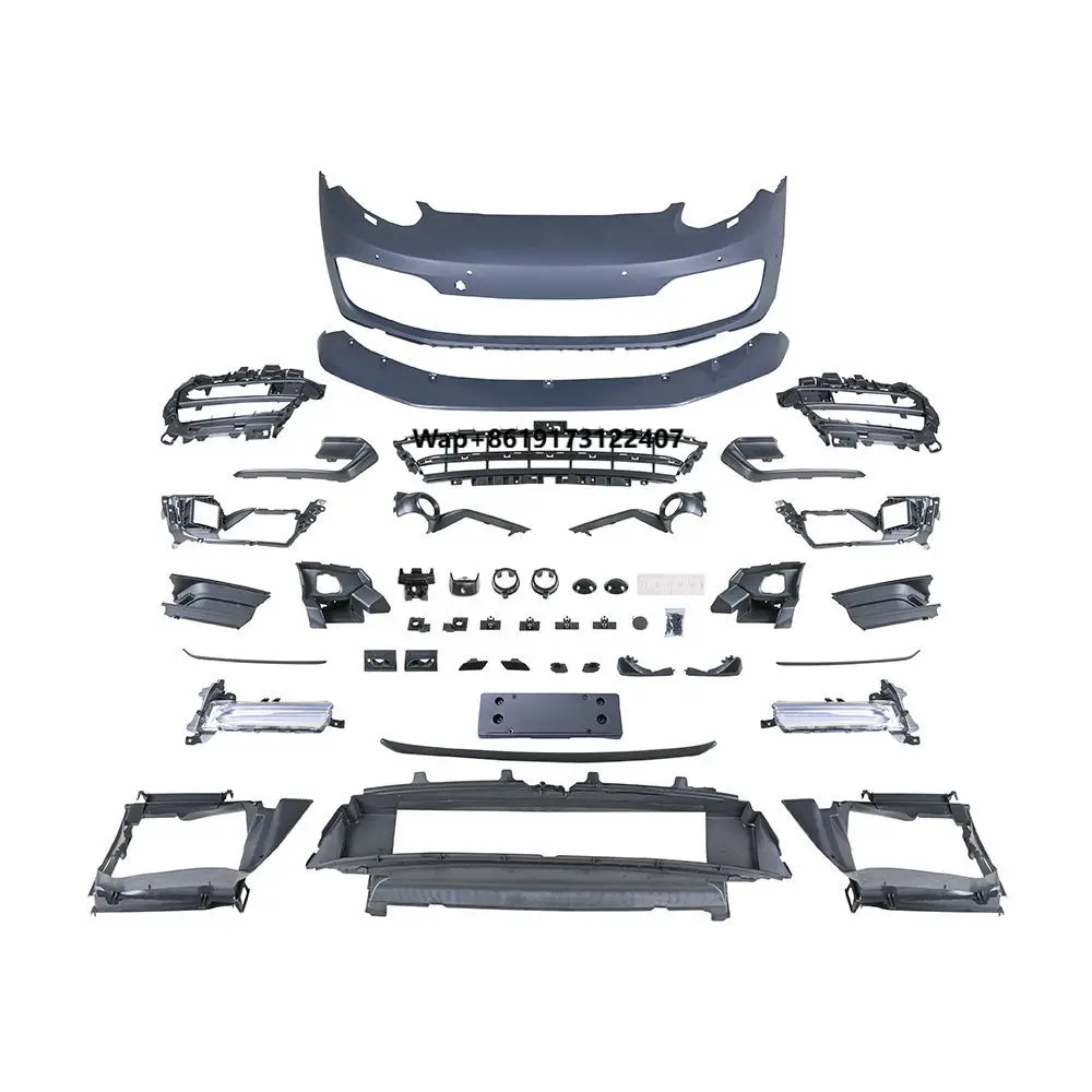 

Facelift 2014-2016 for for 970.2 to 971.1 GTS Front Bumper Assembly with Bumper Lights PP Material Bolt-On Upgrade