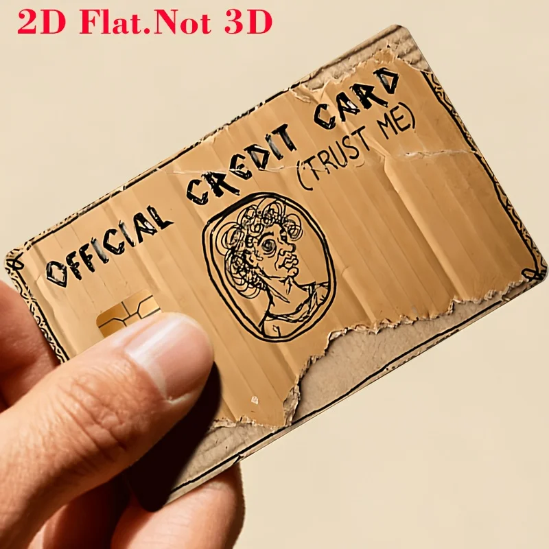 New Trust Me Credit Card Stickers Waterproof Decoration Bus Subway Card Multiple Types of Stickers Accessories Self-adhesive