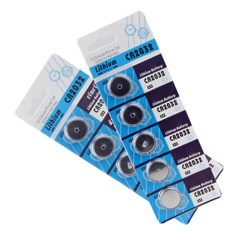 20CB 5/10 pezzi batterie litio CR2032 a bottone 3V litio per orologio elettronico calcolatrici giocattolo con telecomando