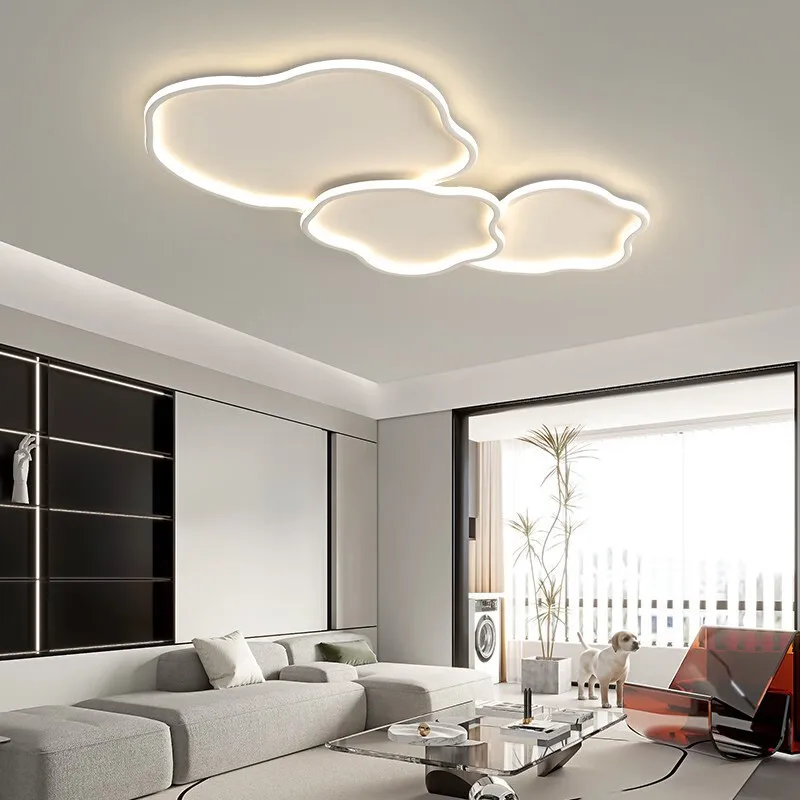 Nordic Creative Cloud Ceiling Light Minimalist Room Bedroom Living Room Eye Protection Chandeliers Personalized Home Decoration