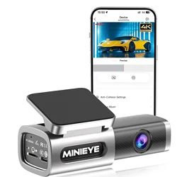 4K Dash Cam with ADAS Alert 170° Wide Angle with Night Vision AI Collision Avoidance Technology