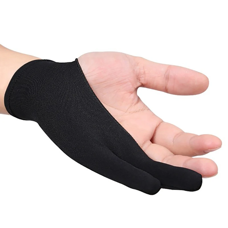 3 Sizes Two Finger Anti-fouling Glove For Artist Drawing & Pen Graphic Tablet Pad Household Gloves Right Left Hand