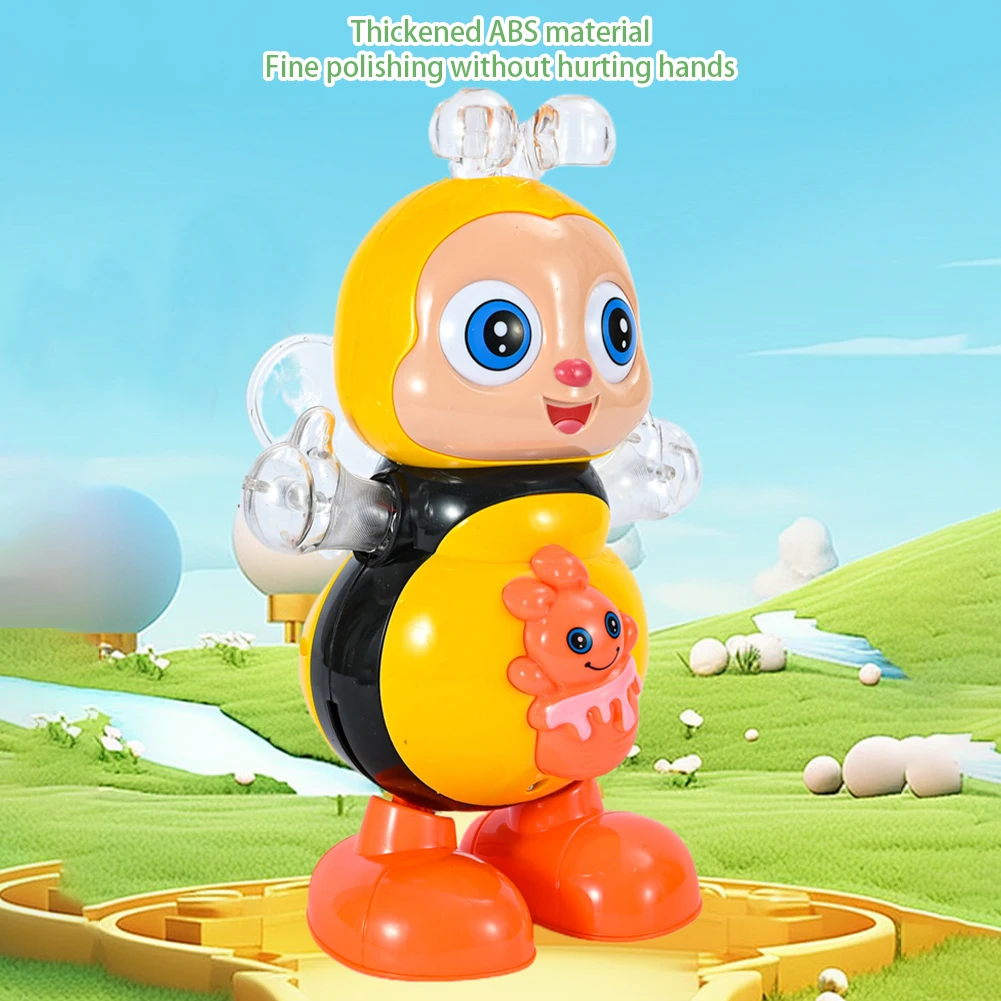 Juguete Vocal de abeja de dibujos animados, juguetes eléctricos con sonido, iluminación Flash, cantar, bailar para niñas, niños, mascotas electrónicas, juguetes musicales, regalos
