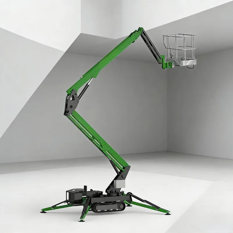 Spider 22m High Strength Steel Folding Articulating Trailer Lift Platform Towable Boom Lift Telescopic Lift Aerial Work Platform
