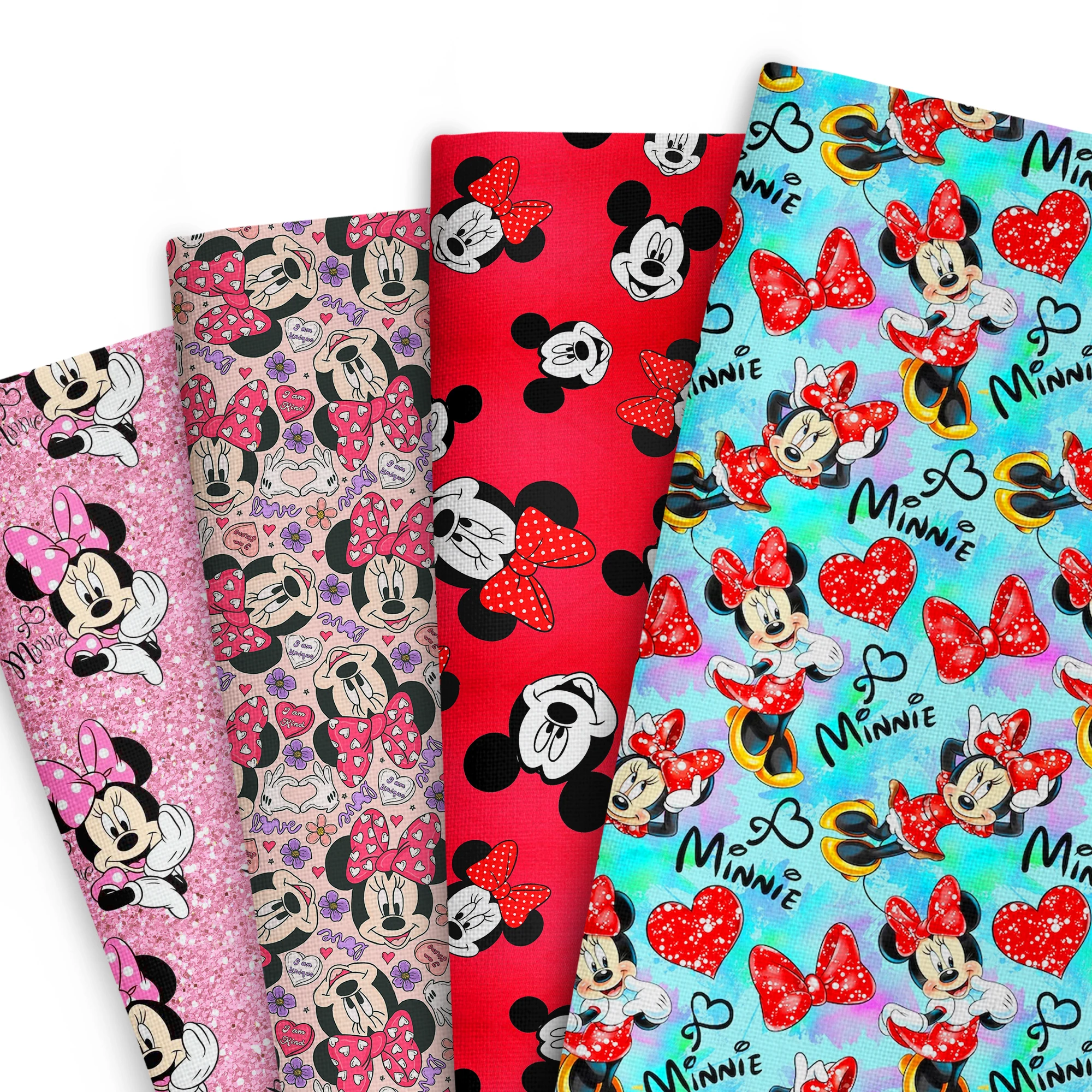 ديزني ميني 50*145 سنتيمتر خليط نسيج القطن والبوليستر الخياطة اللحف النسيج التطريز المواد DIY بها بنفسك اليدوية