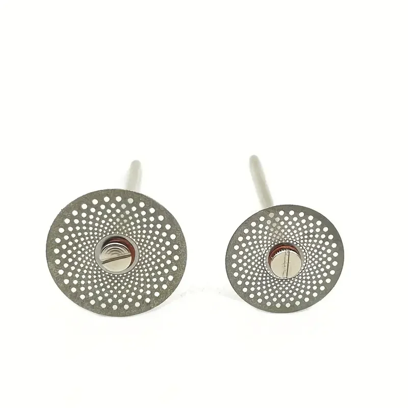 Disco de Diamante Dental de doble cara, herramienta de corte de grano, grosor, muela de diamante para laboratorio Dental, 5 piezas