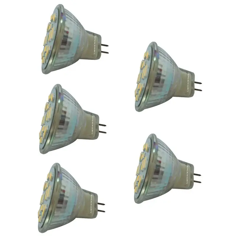 DT17 5X 6W GU4 MR11 LED Spotlight 12 SMD 5730 570 Lm DC 12V Warm White for Indoor Lighting