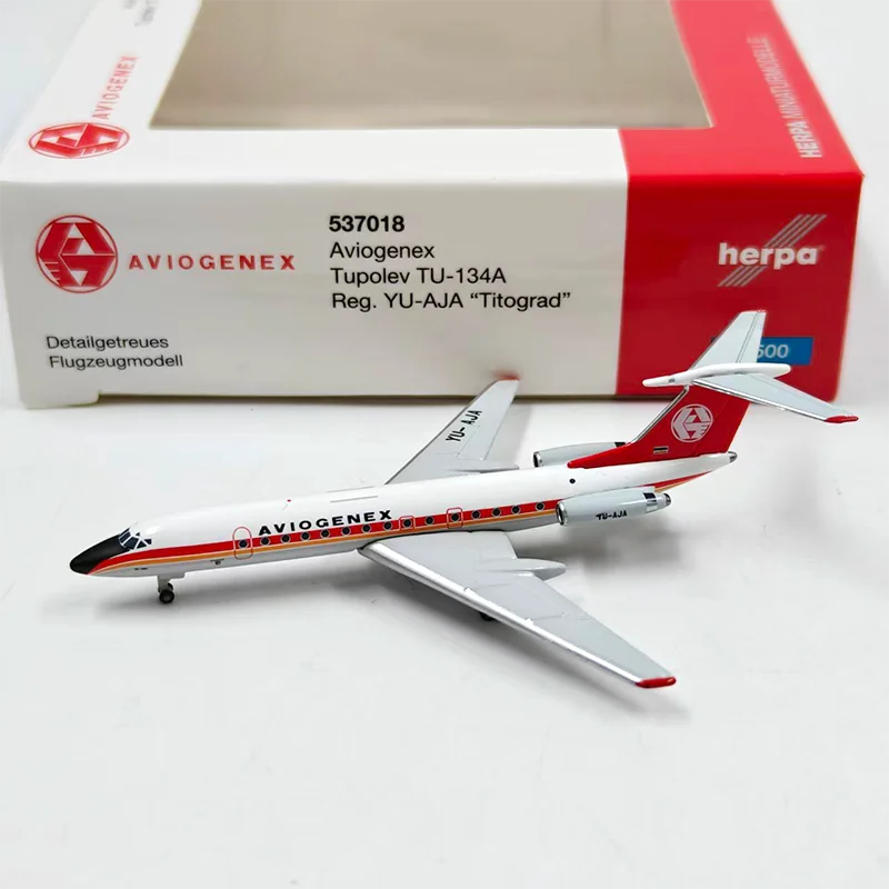 ヘルパ-ダイキャスト合金-1-500スケール-tu134a-537018-旅客機模型-ディスプレイコレクション用