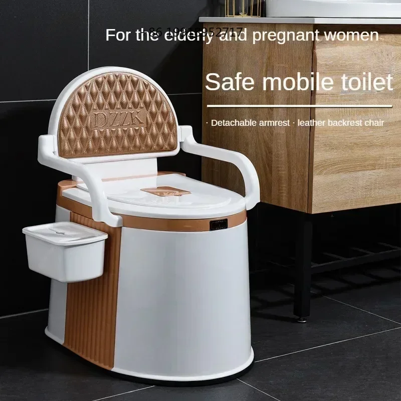 Portable Bedroom Urine Bucket Bedpan ChairComfortable Sit Toilet Ensuring Accessibility and Dignity for Users with Mobility