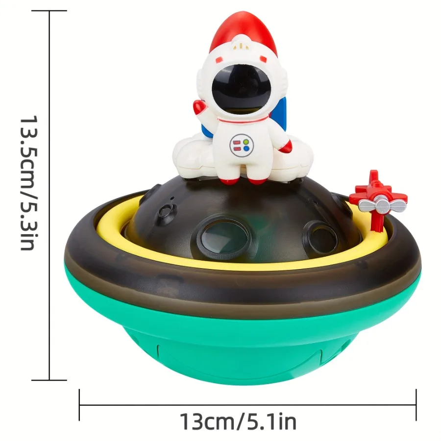 赤ちゃんと幼児のための自動スプリンクラーのおもちゃ,ハウスガーデンバスのおもちゃ,宇宙飛行士のスプレー,水の回転,ライトアップ