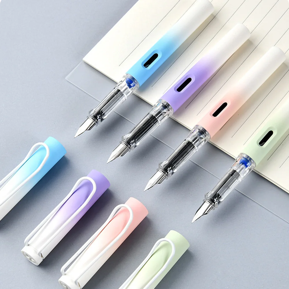 Gradient Fountain Pens Refillable Fountain Pens Smoothing Wr