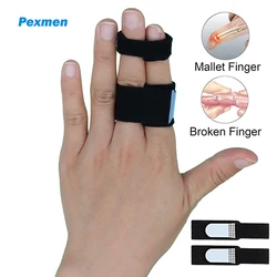 Pexmen 1/2/5/10/100Pcs Finger Buddy Wraps Broken Jammed Swollen Finger or Dislocated Joint Finger Splints hammertoe Straightener