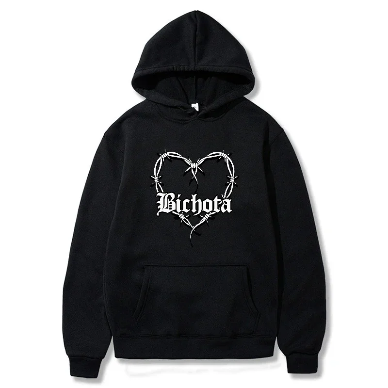 Rapper Bichota Hoodies Men Fashion Karol G Printed Sweatshirts Women Cool Casual Harajuku Streetwear Hooded Pullover Tracksuit