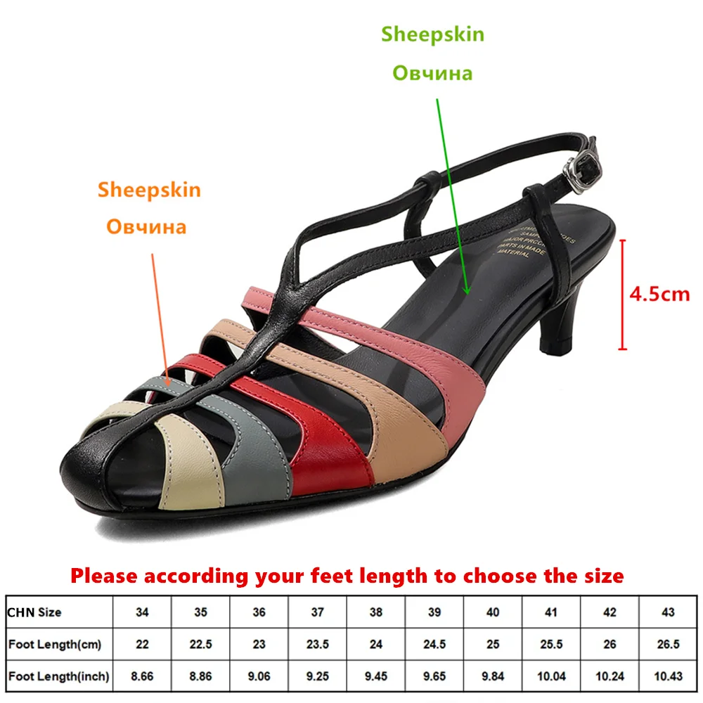 MILI-MIYA Popular Women Summer Color Matching Hollow Out Sandals Round Toe New Design Vintage Style Dress Party Rome Shoes