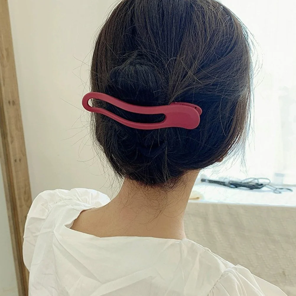 

Hairpin Barrette Accessories for Women Thick Barrettes Clips Take Bath Resin Women's Girl